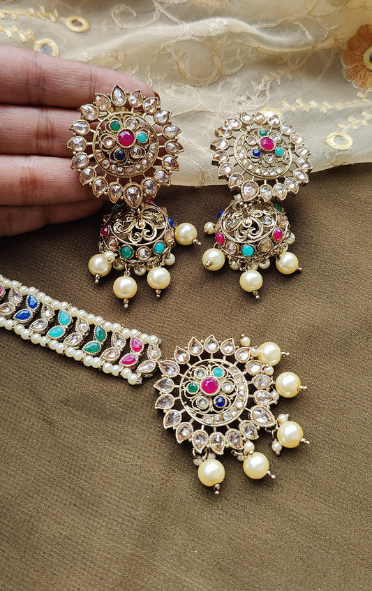 Ridhi Polki Earrings Tikka