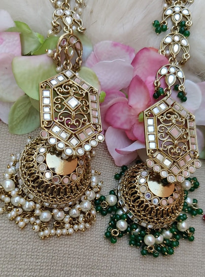 Kimaya Mirror Jhumki Tikka