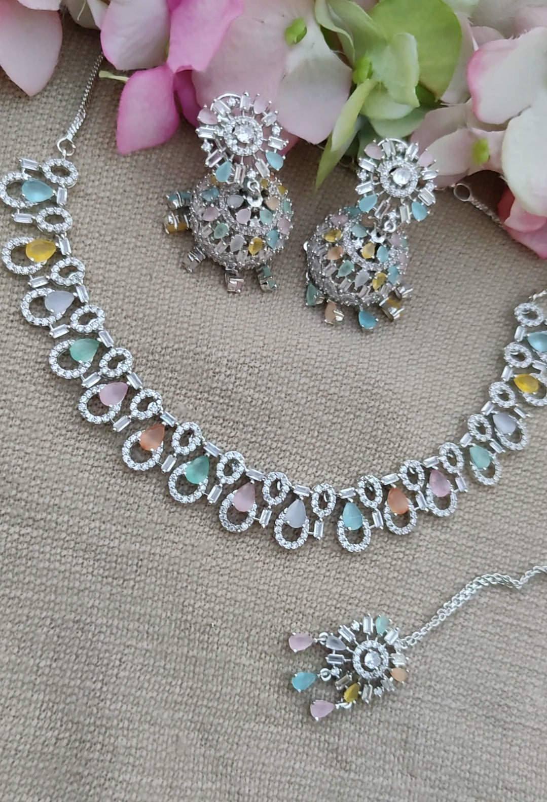 Rutika AD Necklace Set