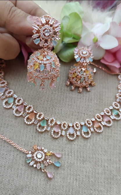 Rutika AD Necklace Set